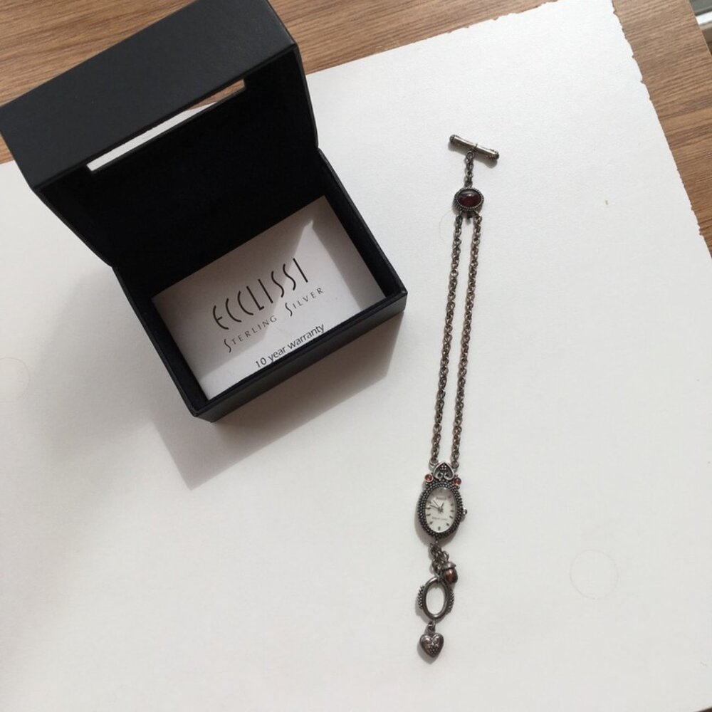 Ecclissi Sterling Silver Bracelet Watch